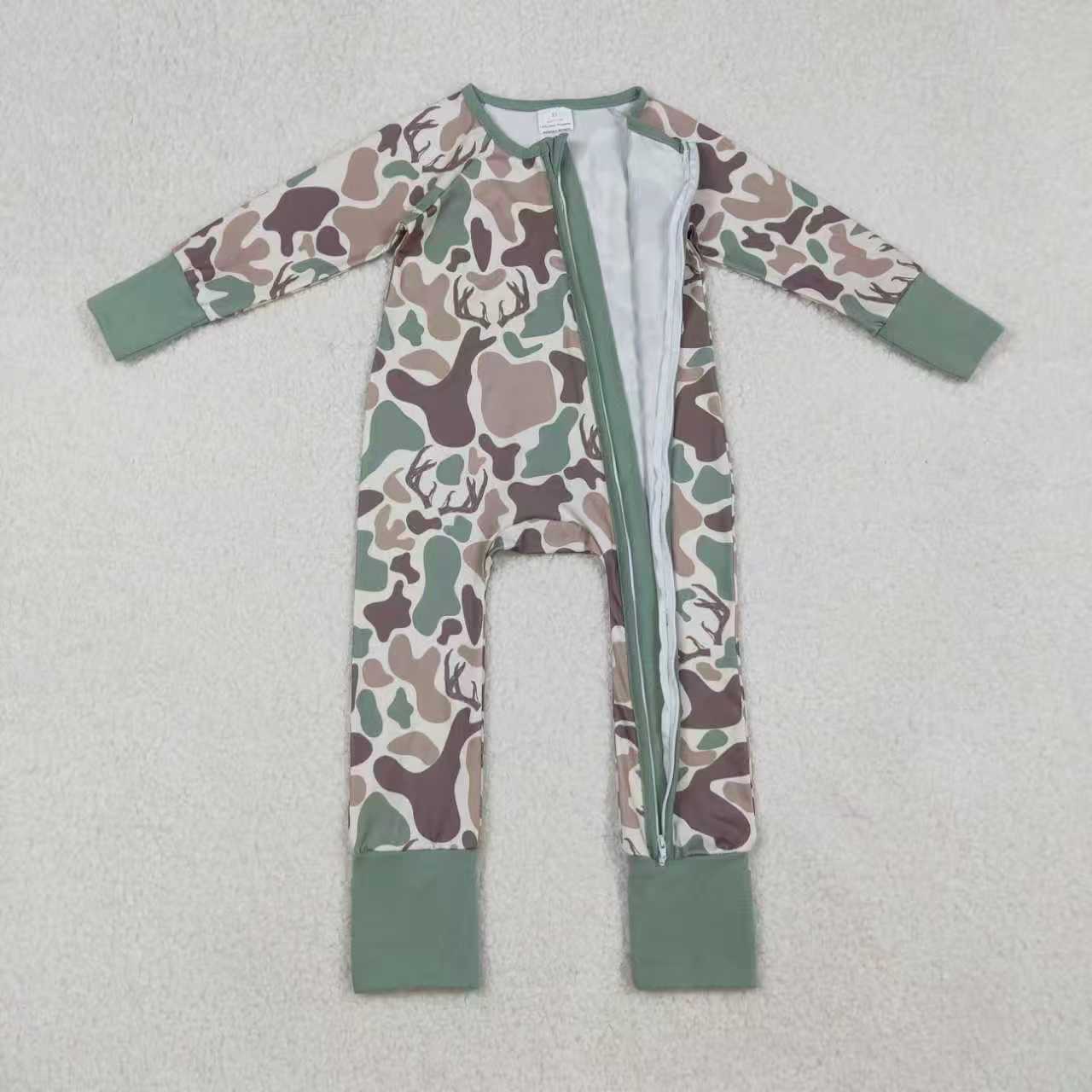 Kids long sleeve deer camo hoodie top