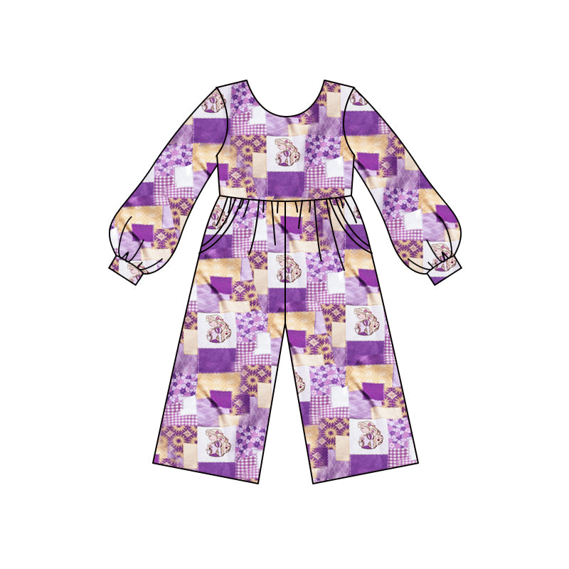 baby girls princess design long sleeve jumpsuit