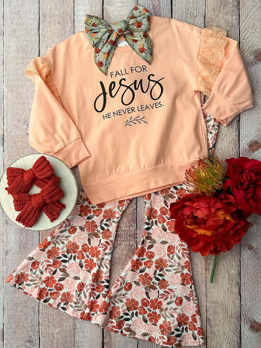 Fall for jesus kids girls wholesale clothes