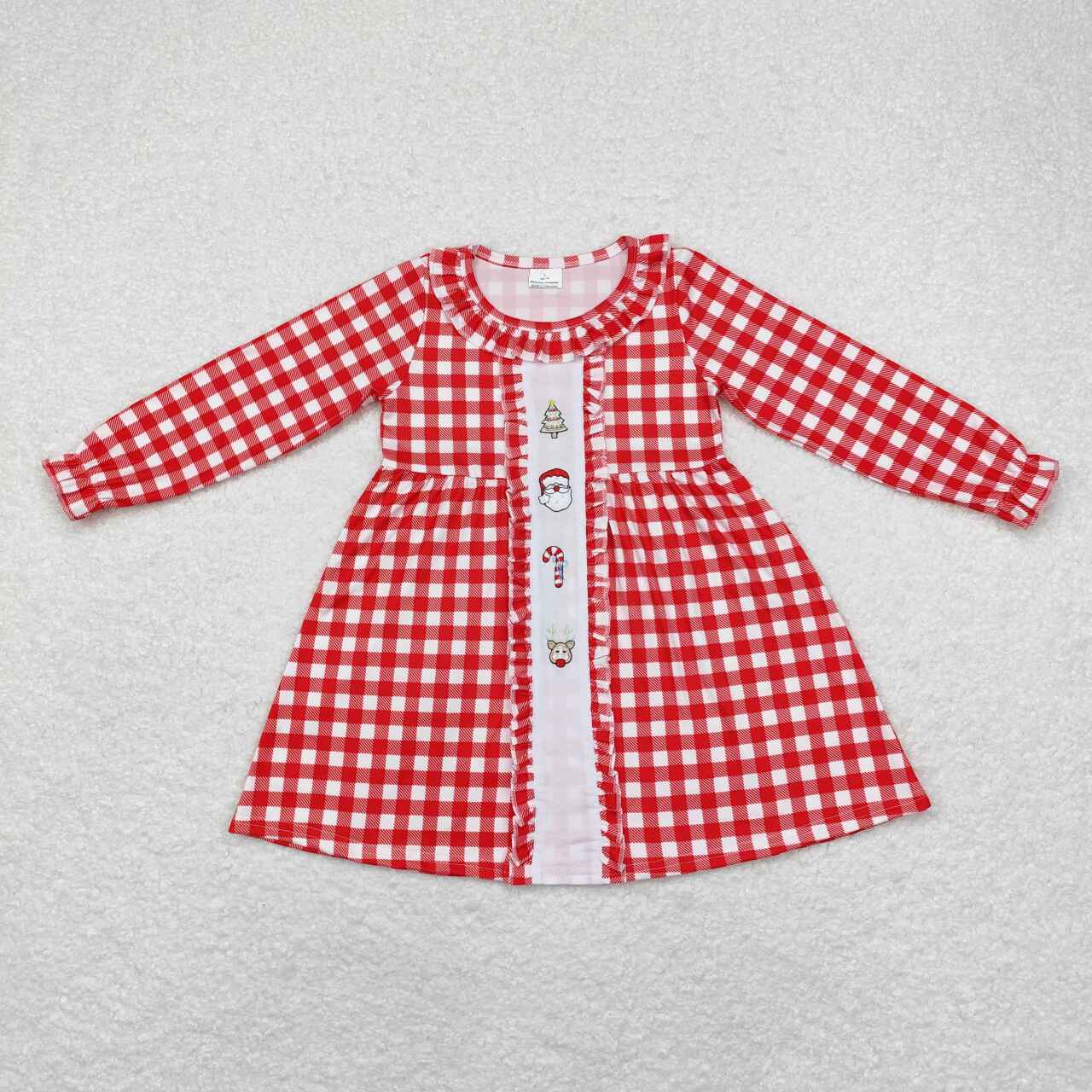 Best sister Christmas embroidery candy cane tunic top matching pants fall winter clothes