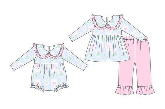 Toddle kids Christmas design matching outfit