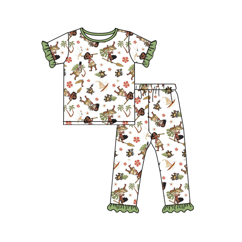 baby girls island princess cartoon outfit