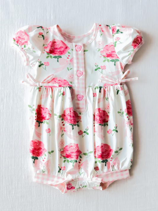 toddle girls spring floral romper
