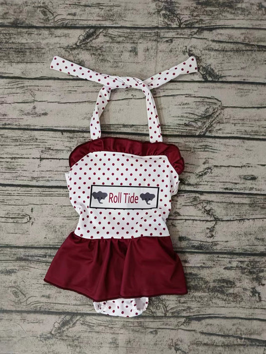 baby girls two pieces team design summer bathing suit