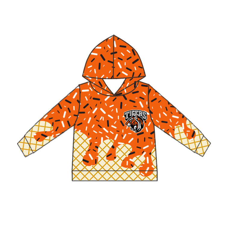 Adult women custom team long sleeve hoodie top