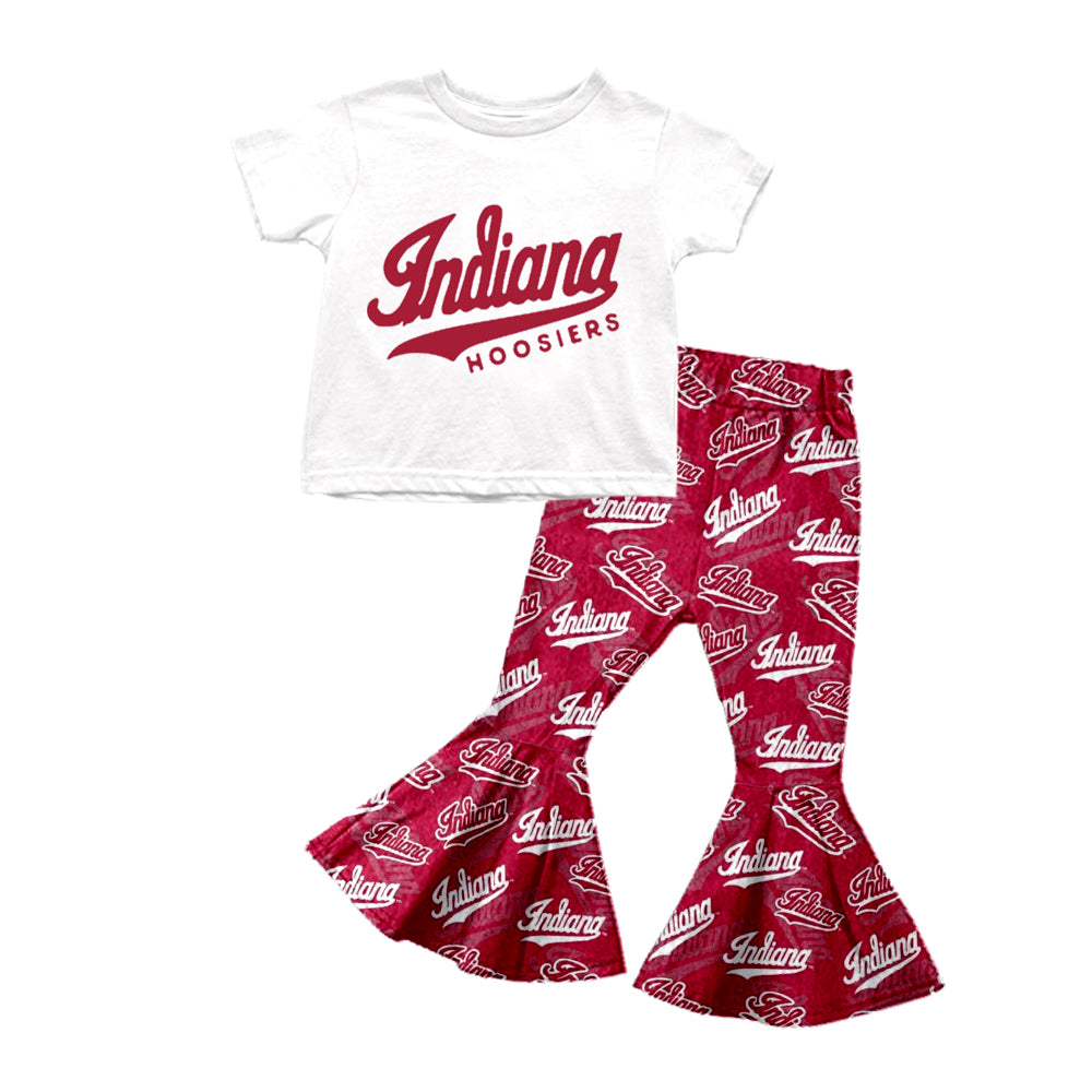 baby girls short sleeve shirt matching pants outfit