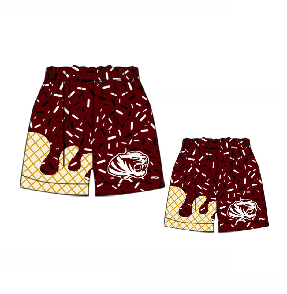 Adult kids family design custom team summer shorts