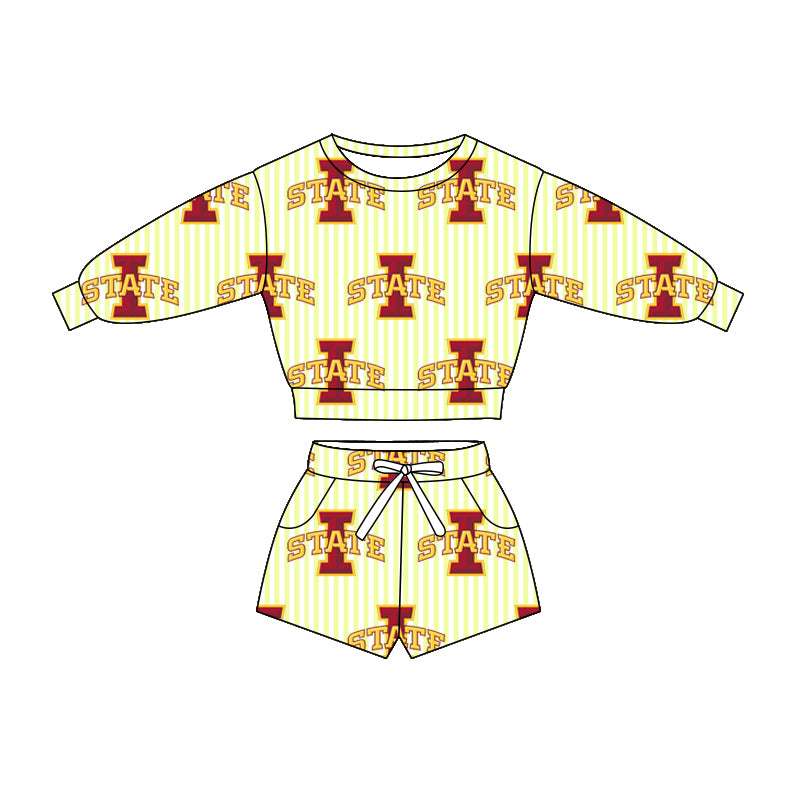 baby girls team design long sleeve spring fall clothing set