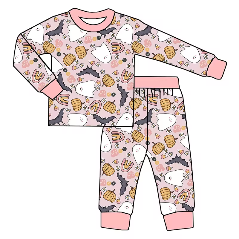 infant baby kids long sleeve halloween pumpkin ghost candy clothes