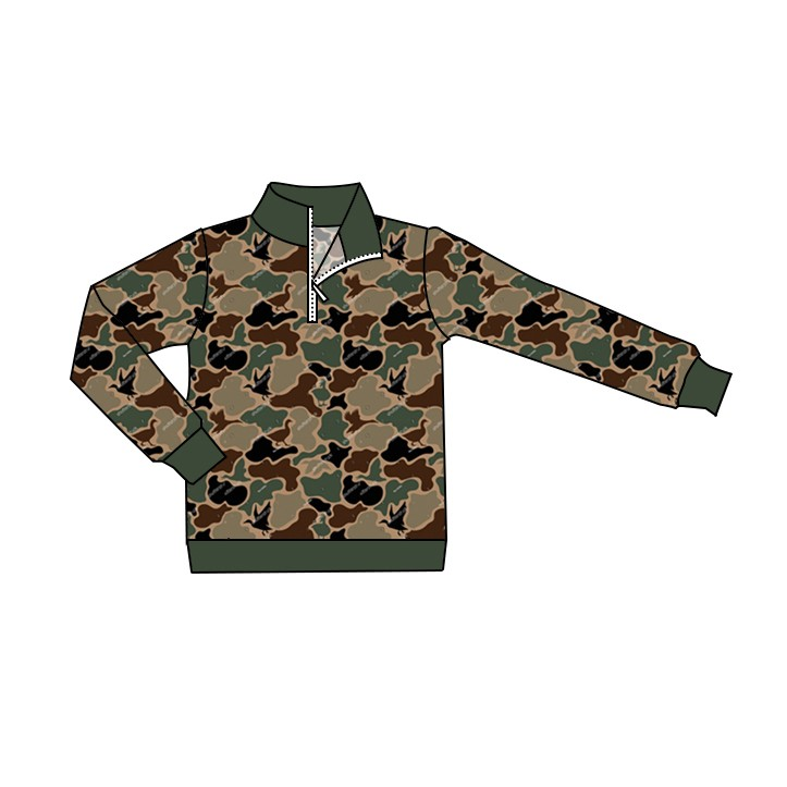 baby boy long sleeve mallard duck camo top