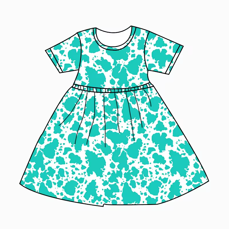 girls wholesale cowhide dress