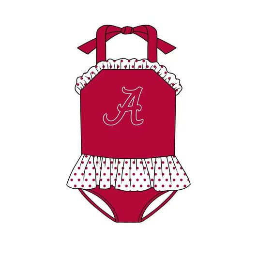 baby girls one piece alabama summer bathing suit