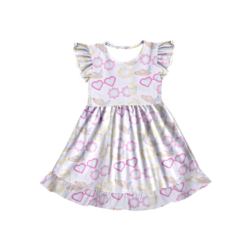 baby girl glass print summer dress