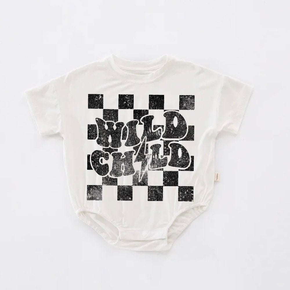 Wild child baby kids short sleeve romper