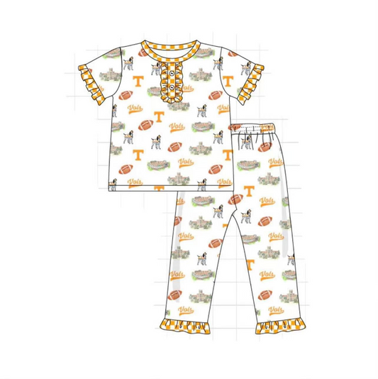 baby girl football summer clothes,deadline May 14th