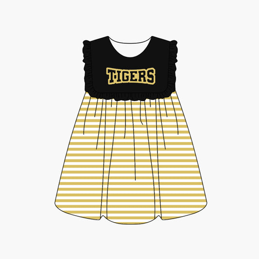 baby girl custom tiger team dress