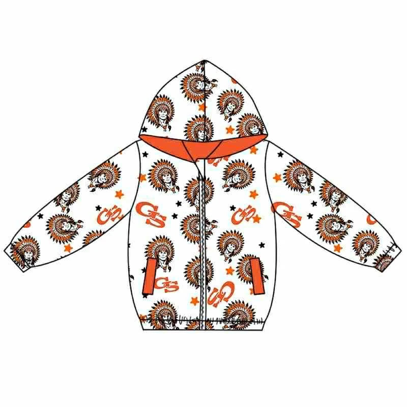 Kids baby baby long sleeve custom team hoodie top