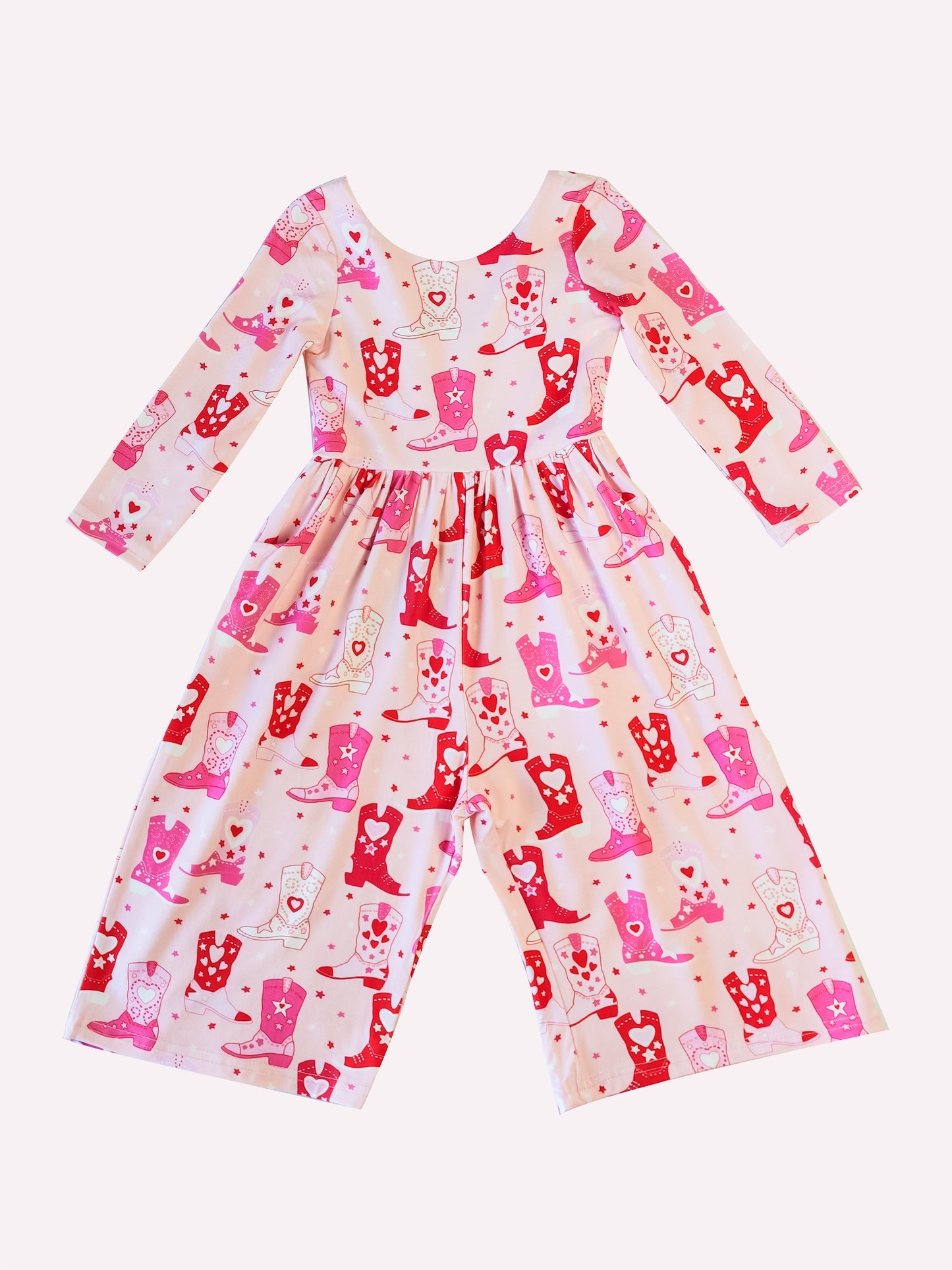 baby girls western boots summer jumpsuit
