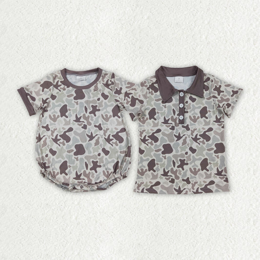 Baby boy short sleeve mallard duck camo t-shirt