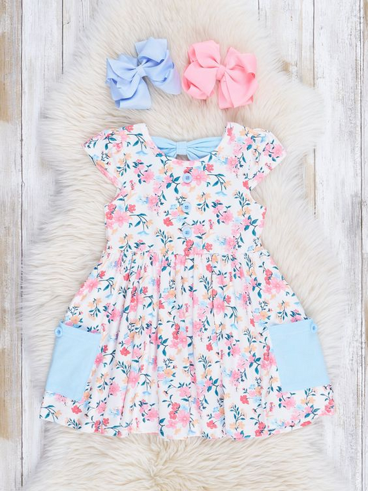 Baby girl spring floral dress