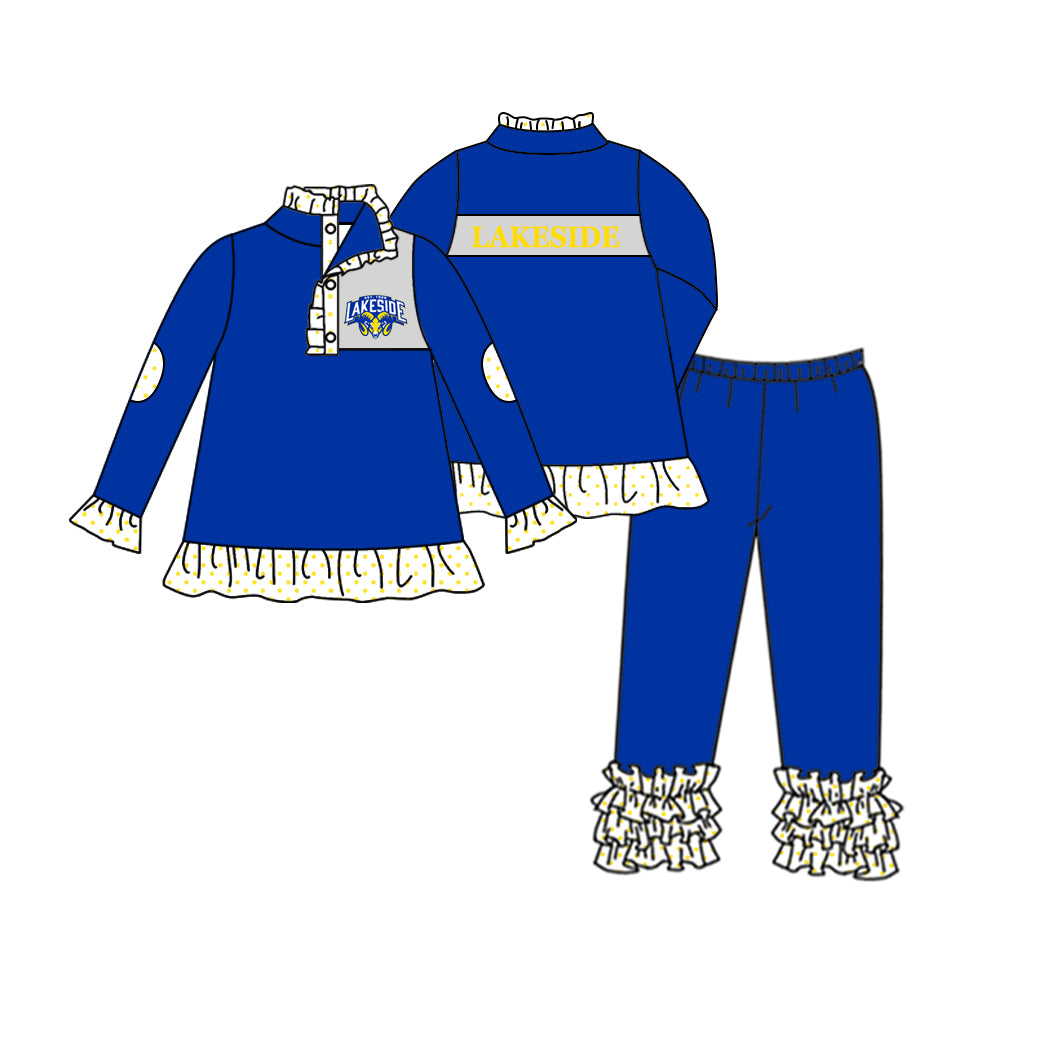 baby girl custom team 2pcs outfit