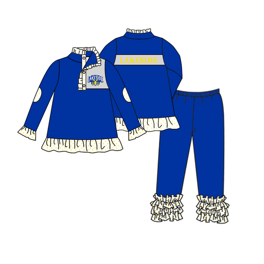 baby girl custom team 2pcs outfit