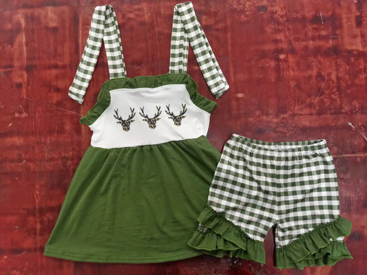 baby  girls camo reindeer summer clothes