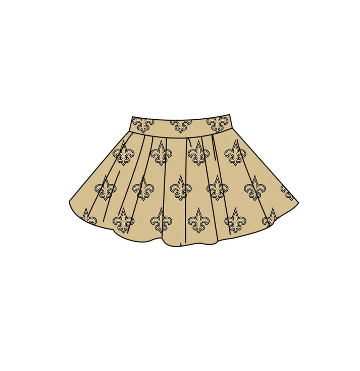 Adult custom team print summer skorts add shorts inside