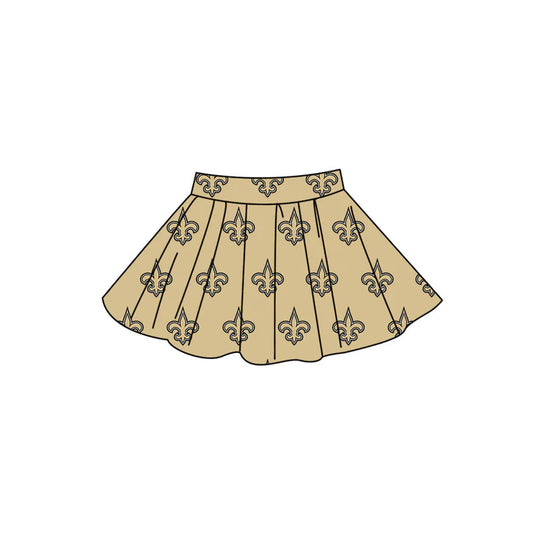 Adult custom team print summer skorts add shorts inside
