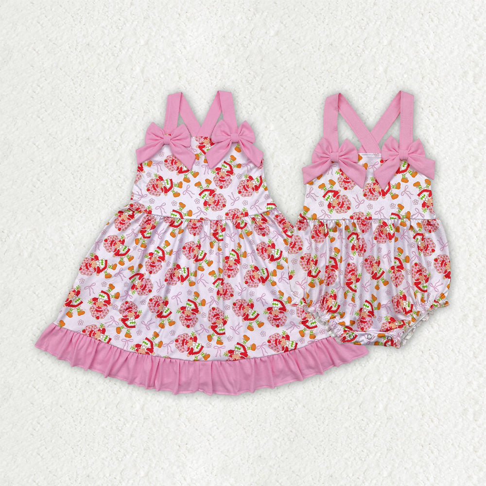 Strawberry design baby girl summer dress