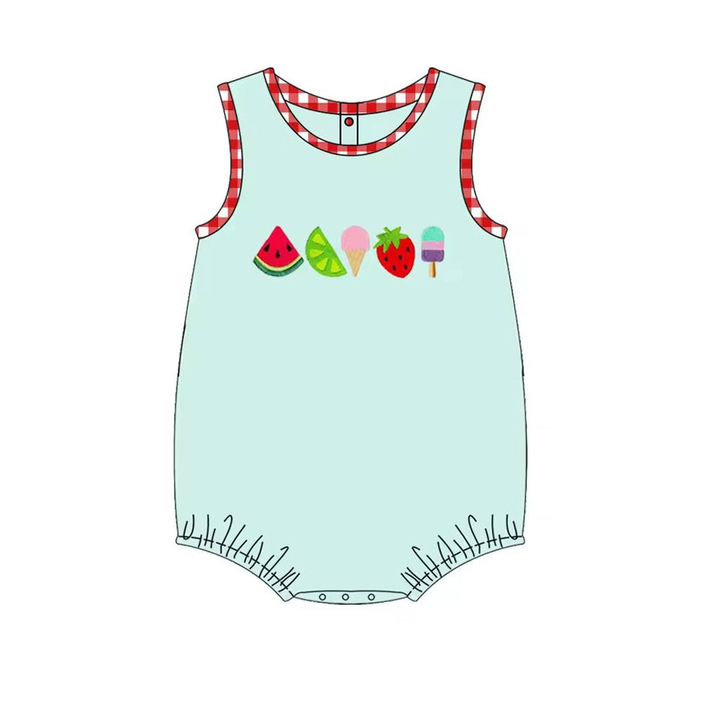 baby boy summer watermelon romper