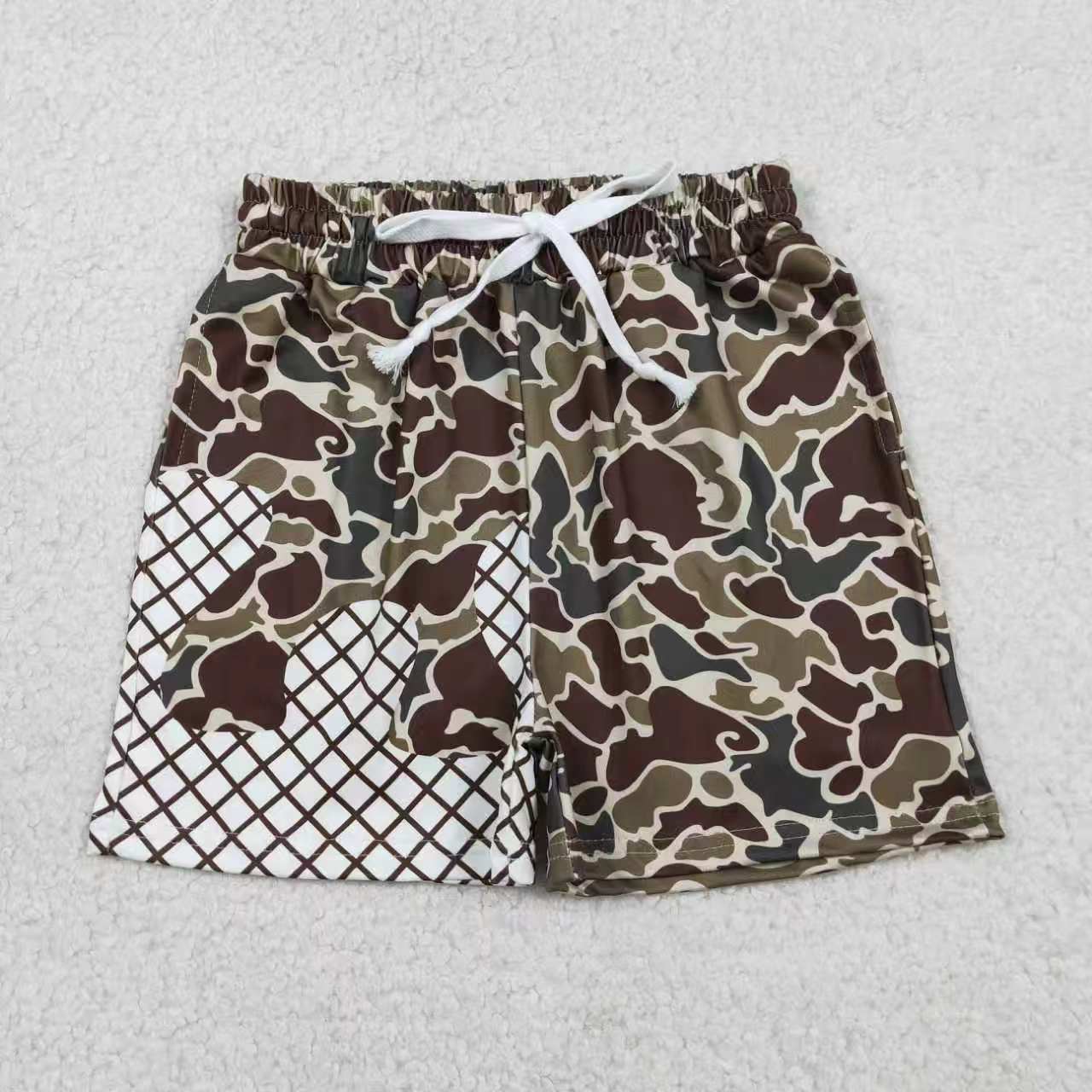 Toddle baby green camo summer shorts