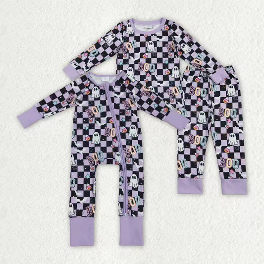Toddle boy Halloween boo design matching outfit set