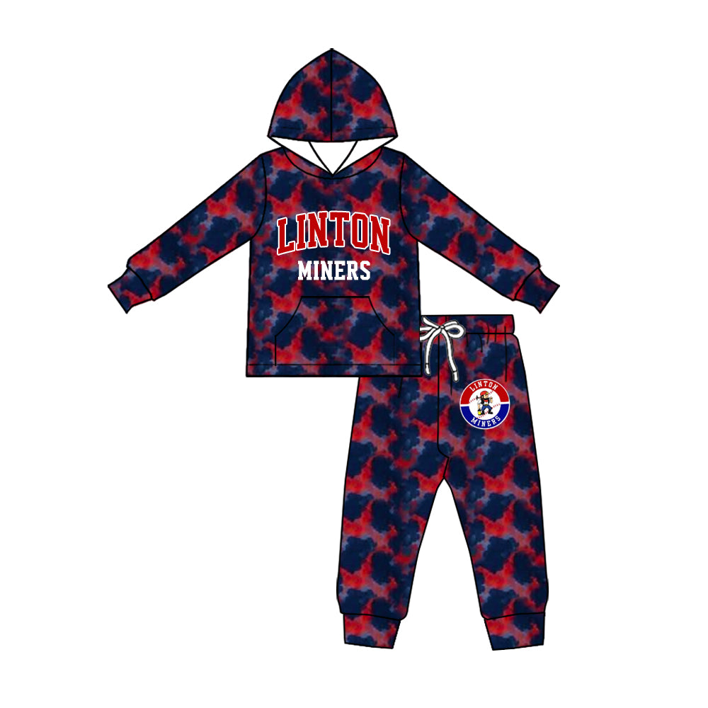 Baby boy custom team cheer design hoodie set