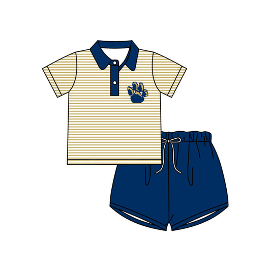 baby boy paw team design outfit