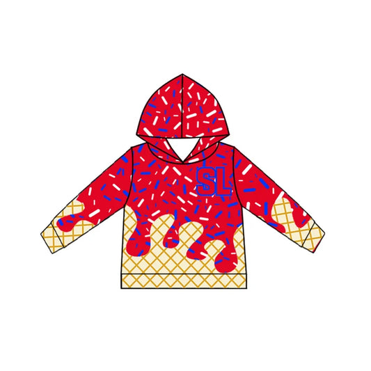 baby boy custom team design hoodie top
