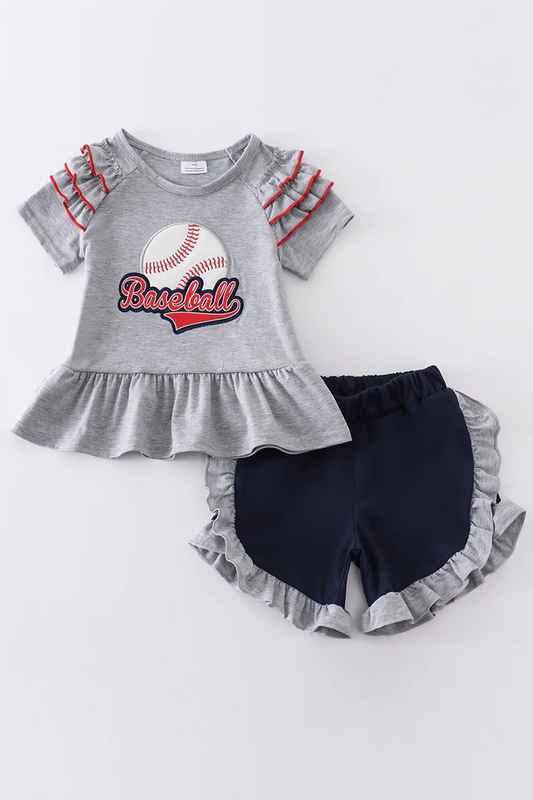 baby girls baseball game day outfit