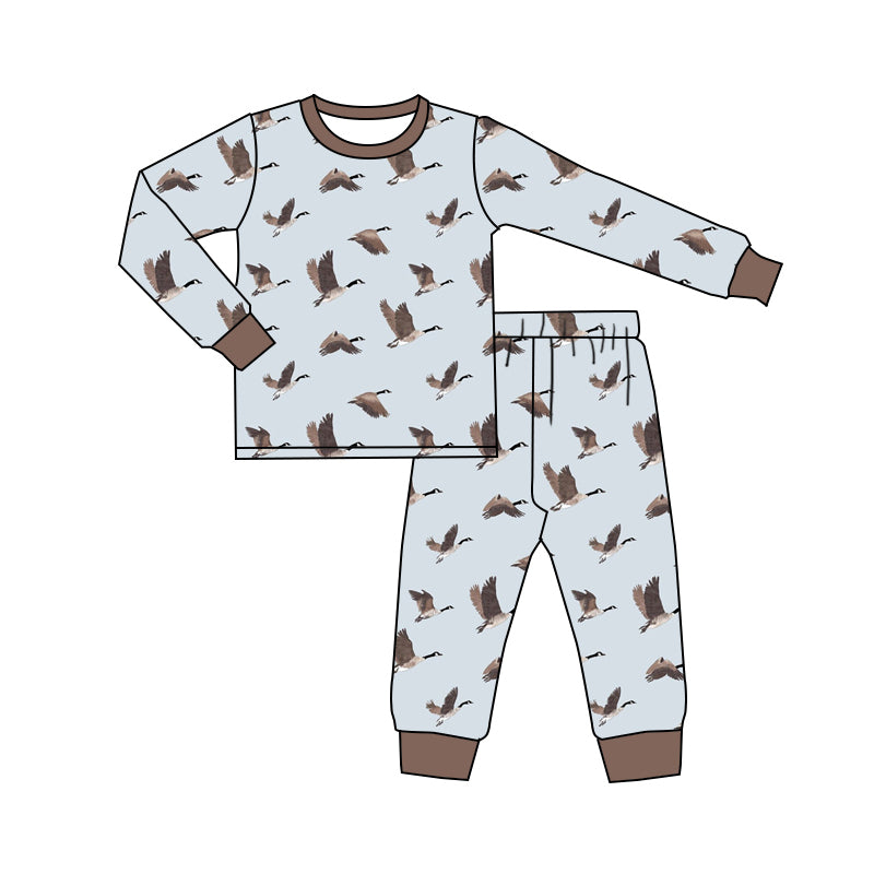 Wholesale baby boy mallard duck matching clothing set