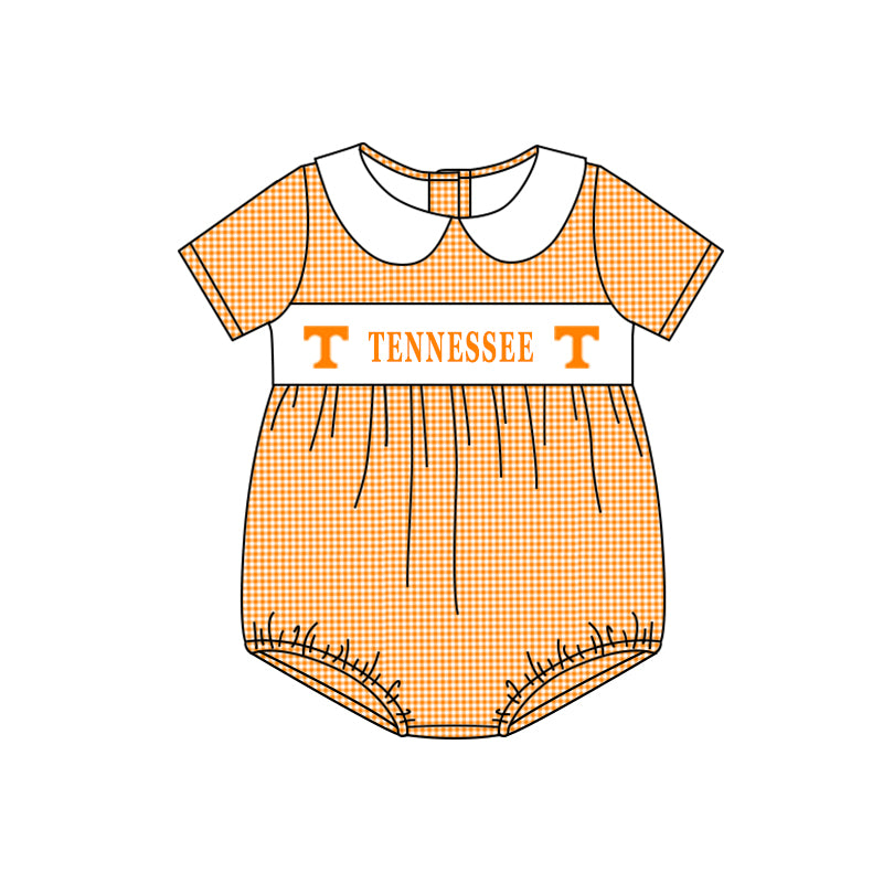 baby boy T university football team custom romper