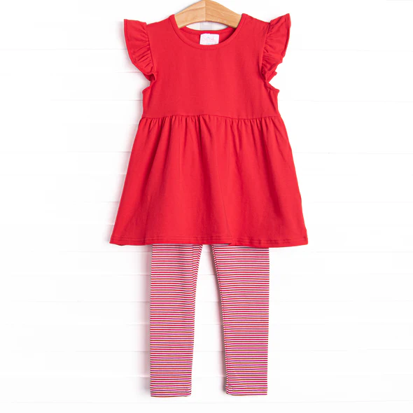 Toddle kids girl Christmas red design outfit