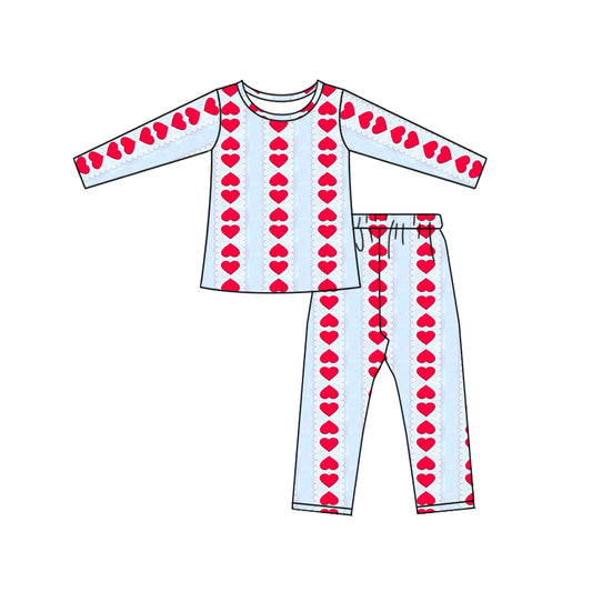 Valentines day baby boy red heart outfit