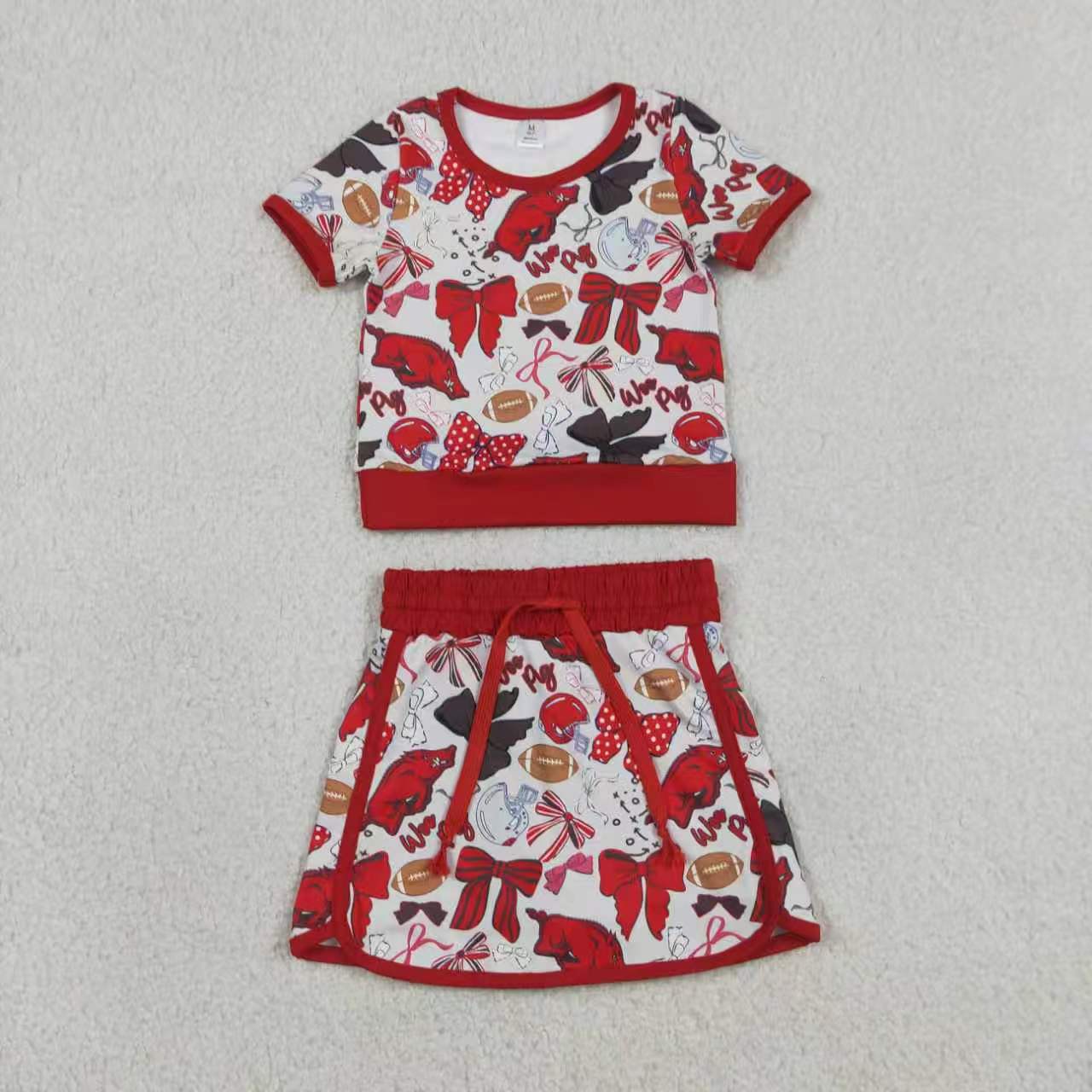 Tiger team design baby girl summer yoga outfit