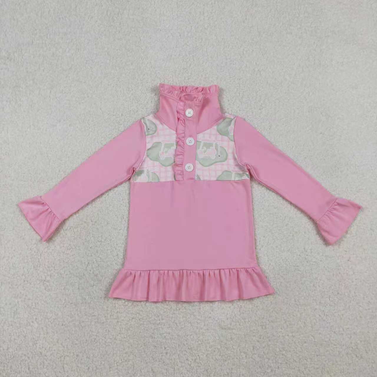 Golf design baby boy long sleeve pullover top