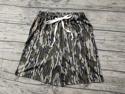 Adult man camo summer swim trunks