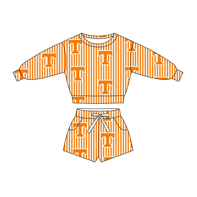 Adult women tennessee design short sleeve milk silk outfit wholesale factory price