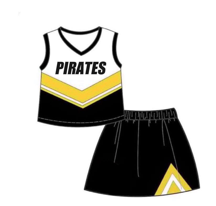 toddle girls cheer team skirt set