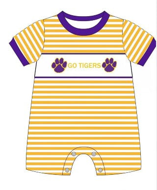 baby boy tiger team romper