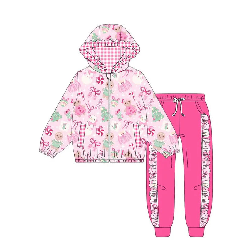 Baby girls Christmas design hoodie set