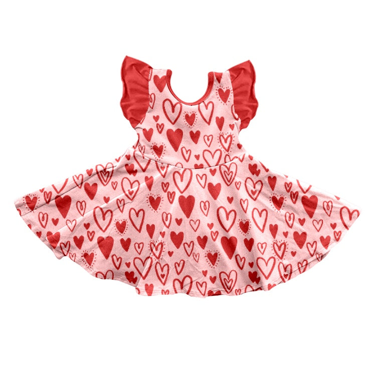 valentines day heart print dress preorder