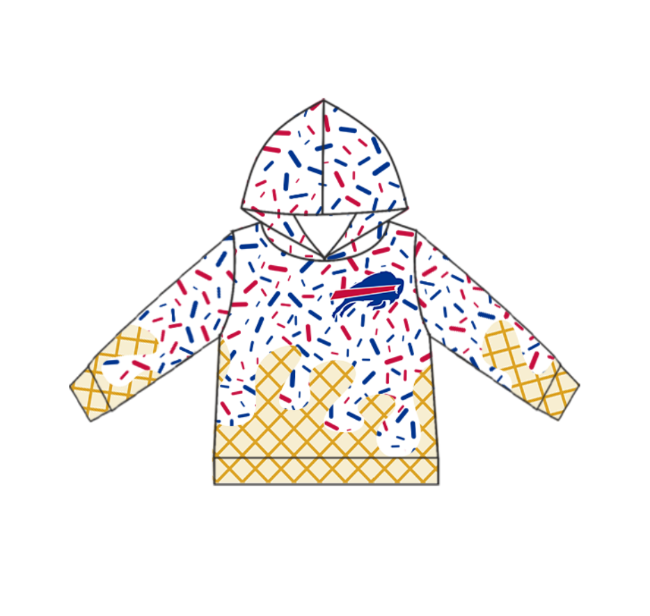 baby boy long sleeve custom team hoodie top